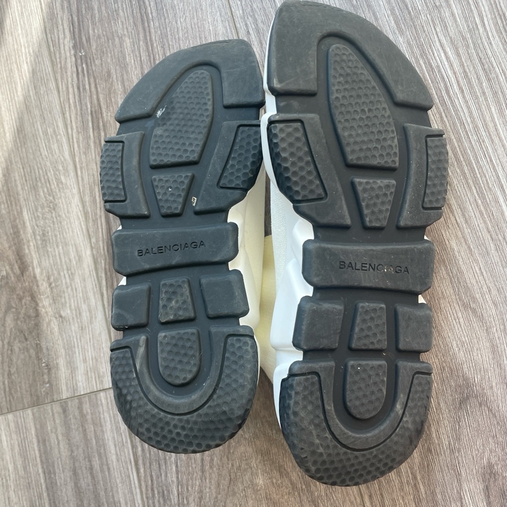 Balenciaga Cream Sock Sneakers - Picture 4 of 7
